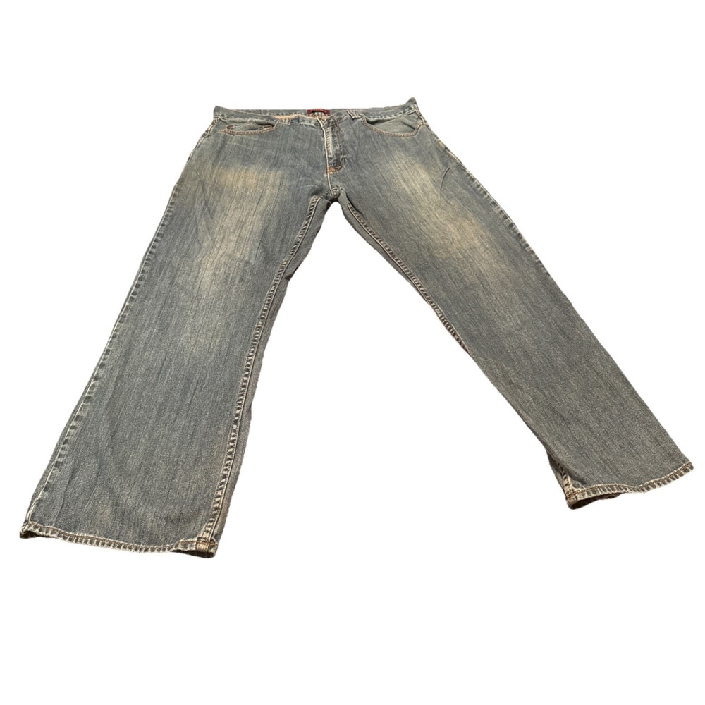Perry Ellis Premium Denim Men's Jeans 36x30‎ Blue Straight Leg 100% Cotton